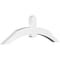 Ekena Millwork Archdale Architectural Grade PVC Gable Bracket, 72"W x 24"H x 4"D x 6"F, 8/12 Pitch GBP072X24X0406ARC00 - alternate 1